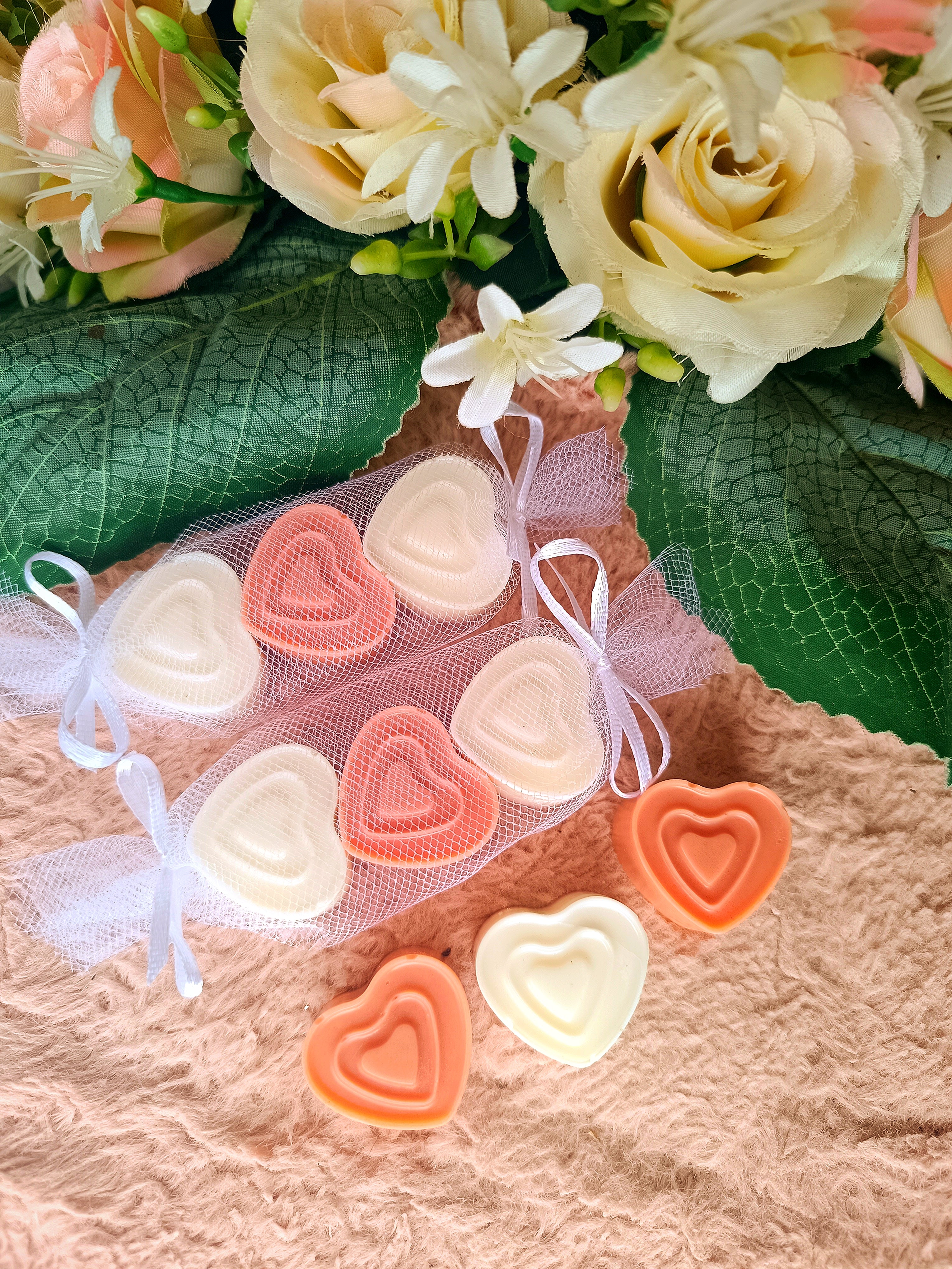 Ajándék szója illatviasz szív 3dbos